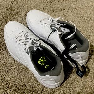 New athletic work shoes